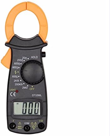 Digital Clamp Meter KangTeer AC/DC Mini Pocket Handheld Meter Voltage Current Resistance Multitesters Circuit Testers with 2pcsTest Leads