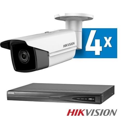 Hikvision Juego de Vigilancia con 4 Cámaras IP: Amazon.es ...