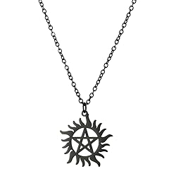 UNIFT Pentagram Sun Wheel Layered Necklace For