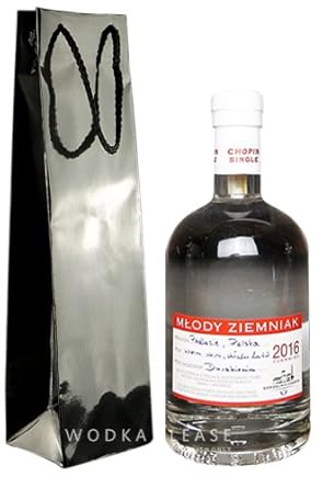 Geschenkidee Chopin Young Potato – Jahrgang 2016 in schicker Lacktüte | Polnischer Jahrgangswodka | Limitierte Edition