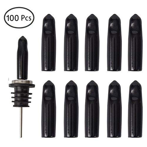 LEGERM 100 Pcs Liquor Bottle Pourer Cap Olive Oil Dispenser Pour Spouts
