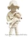 (Lovely Monkey)100% Certified Organic Cotton Fabric . Baby First Doll 11 inches (No Dyeing Natural Organic Cotton)