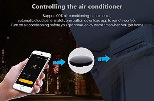 JINQII Smart WiFi IR control remoto universal Hub controlador IR Blaster para aire acondicionado TV compatible con Alexa Google Home IFTTT funcin de aprendizaje IR