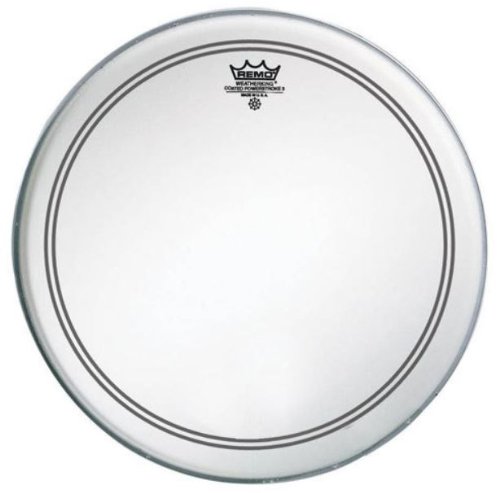 Remo P31224-C2 Smooth White Powerstroke 3 Bass Drum Head - 24-Inch