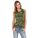Meilaier Womens Casual Stretch Camo Shirts Camouflage Tank Tops