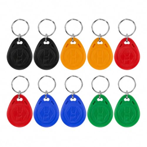FusyTuly RFID Key Fobs, 125KHz TK4100 Read-Only, 10 Pack Mixed… at Amazon