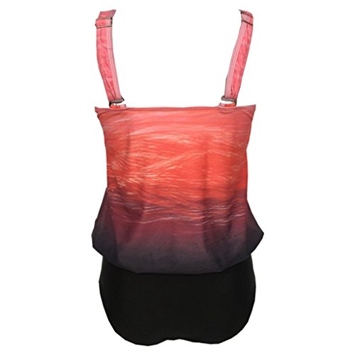 Asskdan-Damen-Tankini-Set-Bauchweg-Gepolstert-Zweiteilig-Gedruckt-Bademode-Groe-gren