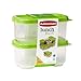 Rubbermaid LunchBlox Side Container, Green, Pack of 2