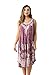 Riviera Sun Rayon Crepe Marble Sleeveless Umbrella Dress 21840-PUR-3X Purple