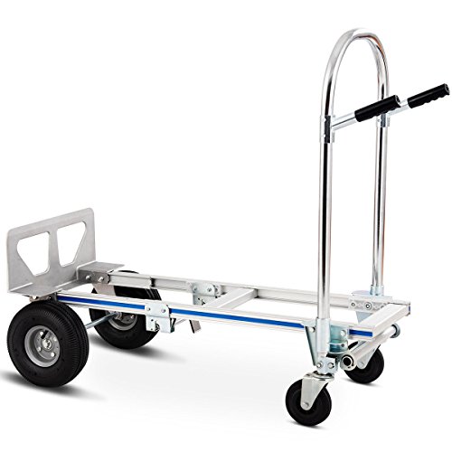 image for Goplus Convertible Hand Truck Foldable Aluminum Cart Heavy Duty Dolly 