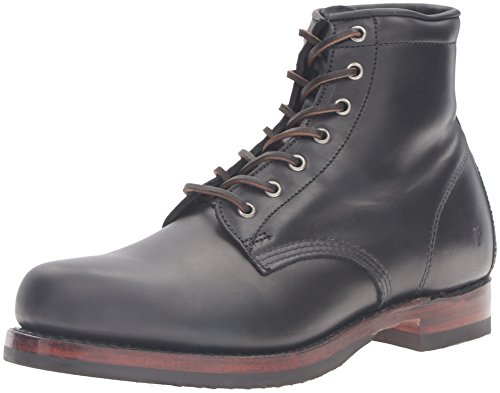FRYE Men's John Addison Lace up Combat Boot, 87083-Black, 11 D US