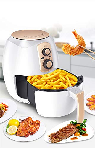 Click Here to See More Images New Air Fryer, 1400W Healthy Fryer, 3.5L Large Capacity Fries Machine, White, Recipes, Healthy Cookware Food Oven