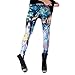 Womens Cute Cheshire Cat Alice in Wonderland Printed Tight Leggings Pencil Pants,No1,One Size