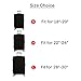 Wellbeing Travel Luggage Cover Spandex Suitcase Protector Bag Elastic Protective Soild Colors Fits 18-30 Inch (L, Black)