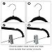 Fayleeko Clothes Hangers Pants Hangers with Clips Ultra Thin Non Slip 20 Pack Velvet Skirt Hangers Space Saving Clothing Hanger