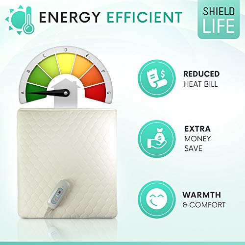 Shield Life TheraMat Far Infrared Heated Mattress Pad with 99