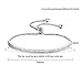 SHINCO Bella Lotus Half Bar CZ Paved 18k White Gold Plated Adjustable Chain Bracelets Women/Girls Fashion Jewelry, for Love, Anniversary