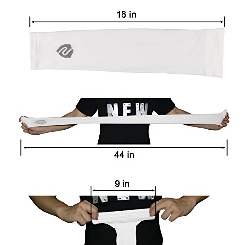 SHINYMOD-Cooling-Sun-Sleeves-2018-Newest-Upgraded-Version-1-Pair-3-Pairs-UV-Protection-Sunblock-Arm-Tattoo-Cover-Sleeves-Men-Women-Cycling-Driving-Golf-Running-1-Pair-Black