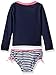 Osh Kosh Little Girls' Toddler Heart Long Sleeve Rash Guard Set, Navy, 4T