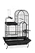 Prevue Pet Products BPV3159 Double Roof Bird Cage with Playtop, 36-1/2 by 27-1/4-Inch, Black