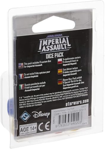 Star Wars Imperial Assault Board Game DICE PACK - Epic Sci-Fi Miniatures Strategy Game for Kids and Adults, Ages 14+, 1-5 Players, 1-2 Hour Playtime, Made by Fantasy Flight Games