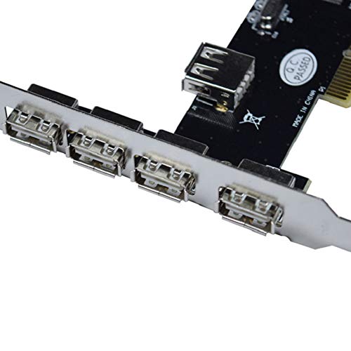Domccy PCI to USB 2.0 Extension Card 4 Ports Firewire IEEE 1394 4/6 Pin PCI Card for DV DC Adapter converter, wire and cable, household electrical accessories - Thumbnail 2