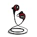Bluetooth Headphones 4.1 Wireless Calerix, with Sweat Proof, Noise Cancelling Technology – Lightweight Sport In-Ear Earbuds with Built-In Microphone – Connect to iPhone iOS, Android (Black/red)