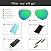 YuFalling Polarized Aviator Sunglasses for Men and Women (gold frame/green lens, 58)