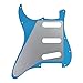 IKN 1Ply Silver Mirror ST Pickguard Backplate Set for 3 Single Coil Pickups-11 Hole, come with Pickguard Screws