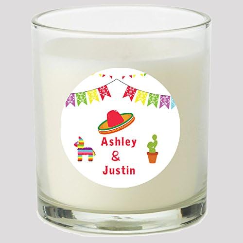 Mexican Fiesta Theme 2" Party Favor Labels Great for personalizing Your Events Candles, Cupcake Toppers Mason Jar Decals, Stickers …