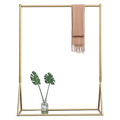 Industrial Pipe Clothing Rack Gold Garment Rack Pipeline Vintage Clothes Rack for Bedroom Living room Cloth Store