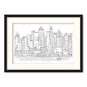 Black Paper Framed Canvas Wall Art for Living Room, Bedroom Black and White Structure Canvas Prints for Home Decoration Ready to Hanging - 23x31 inches