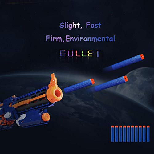 AMOSTING 200Pcs Refill Darts Foam Bullets for Nerf N-Strike Elite Blasters Gun - 10 Color