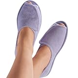 Women's Clinic Comfort Terry Cloth Slippers Lilac - Wide Width