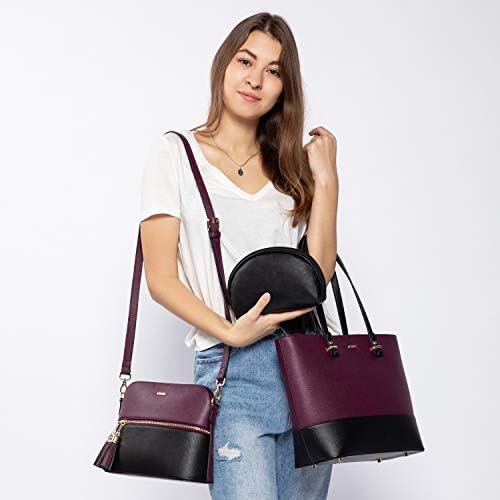 Handbags for Women Shoulder Bags Tote Satchel Hobo 3pcs Purse Set 2 Handbags for Women Shoulder Bags Tote Satchel Hobo 3pcs Purse Set