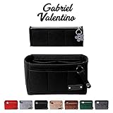 Purse Organizer Insert | Felt Insert Handbag Organizer For Women Bag | Bag Organizer Insert With Multi Storage Options | Fits Neverfull - Speedy & Tote Bags | Black |