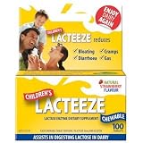 Lacteeze Childrens 100 chewable tablets Strawberry by Gelda Scientific