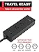 PowerBear International Travel Adapter Power Strip with 2 AC Outlets & 4 USB Ports