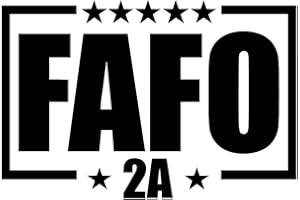 SIXTYTWO24 FAFO 2A Sticker - 5" Decal (Black)- Decal, Liberty, 2nd Amendment, Come and take it, Merica, Molon Labe, 2A, Bumper Sticker Window SIX831B
