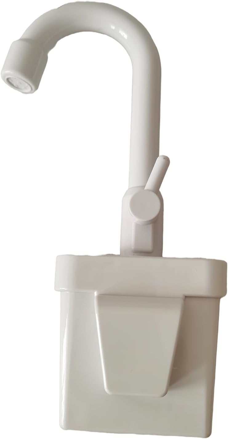 WIXUIPR Kids Plastic Toy Faucet Play nk Set with Running Water Feature mulated Faucet Accessories ABS Cartoon ﻿ , White