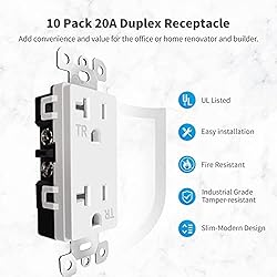 Micmi Decorator Receptacle Outlet, Standard