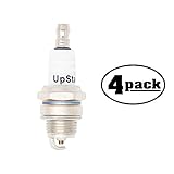 UpStart Components 4-Pack Compatible Spark Plug For POULAN Chain Saw PPS23 Arbor Pro - Compatible Champion RCJ7Y & NGK BPMR6F Spark Plugs