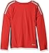 adidas Toddler Boys' Performance Logo Long Sleeve Tee Shirt, Light Scarlet, 3T