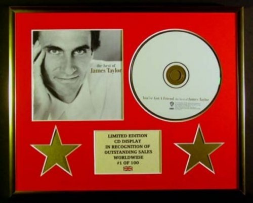 JAMES TAYLOR/CD DISPLAY/LIMITED EDITION/COA/THE BEST OF JAMES TAYLOR
