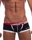 Croota Mens Underwear, Low-Rise Boxer Brief, Multi-Colored Waistband