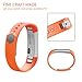 AK for Fitbit Alta Bands, Replacement Fitbit Bands for Fitbit Alta/Alta HR with Metal Clasp (Orange, Small)