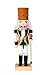 Clever Creations Orange King 10 Inch Traditional Wooden Nutcracker, Festive Christmas Décor for Shelves and Tables