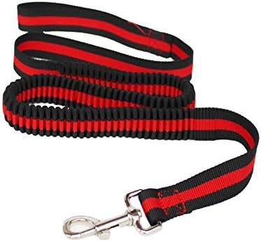 Espeedy Adjustable Dog Leash Nylon Bungee Traffic Lead, Dog Leash, Nylon Leads Rope Military Outdoor Camping Hiking Improved Dog Safety & Comfort