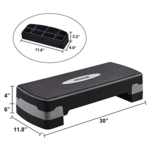 PITHAGE Step Up Exercise Platform Adjustable Step Platforms for Workout