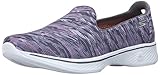 Skechers Performance Women's Go Walk 4 Electrify Walking Shoe, Gray/Purple, 9 M US